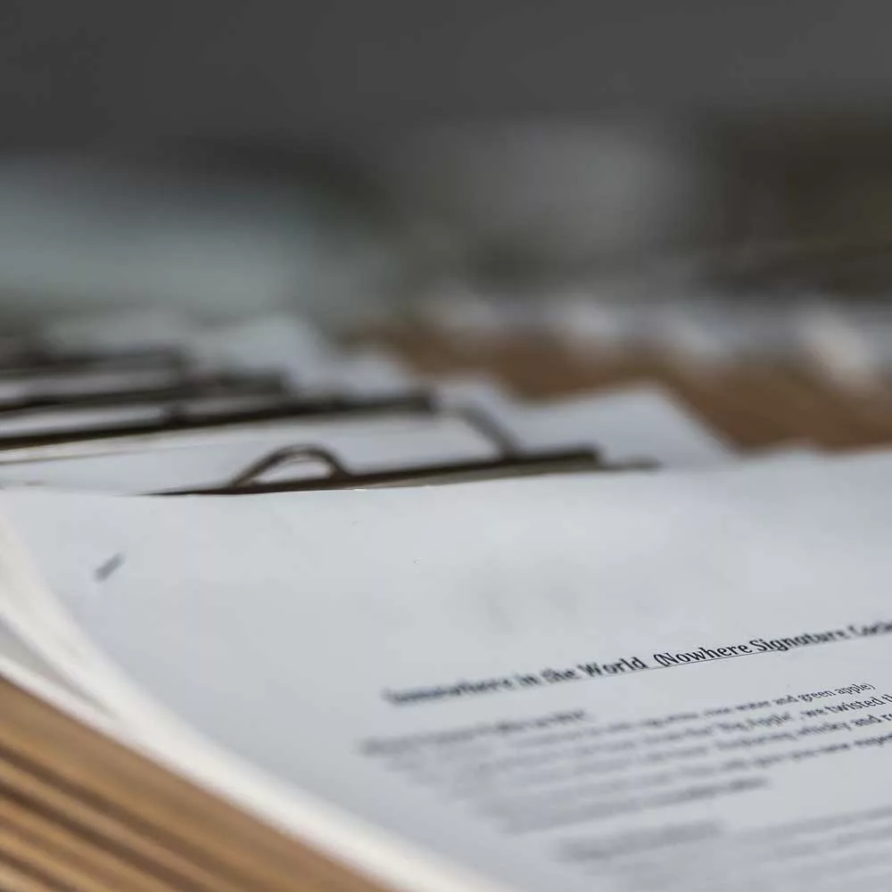 Documents waiting to be scanned